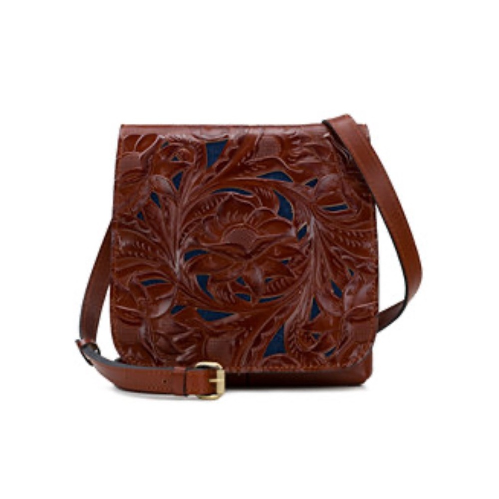 Patricia Nash Brown Embossed Crossbody Bag - Picture 5 of 12